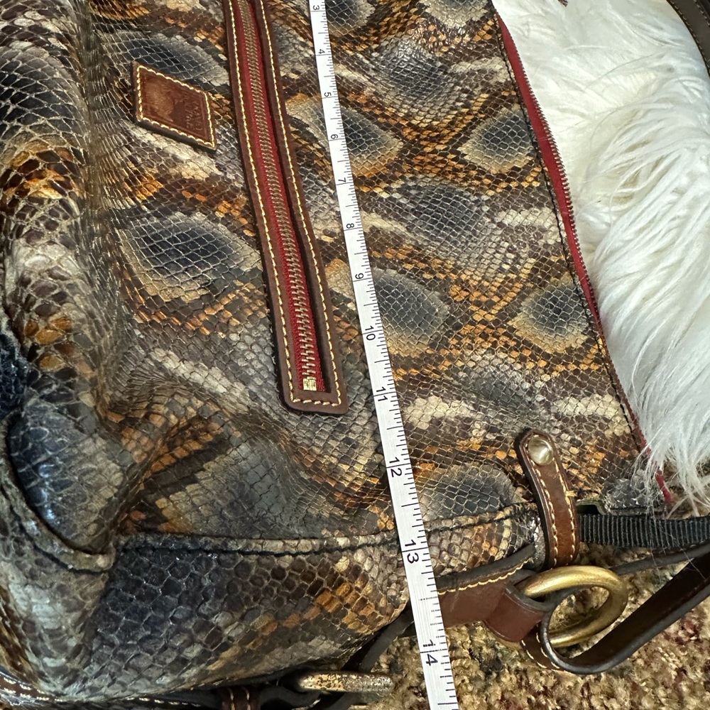 Dooney and Bourke Python Embossed Python Satchel Multicolor - Picture 15 of 15